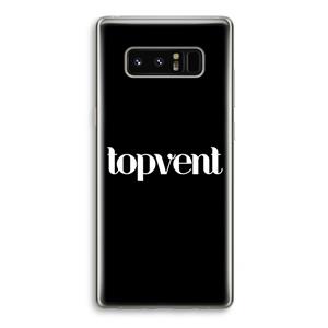 CaseCompany Topvent Zwart: Samsung Galaxy Note 8 Transparant Hoesje