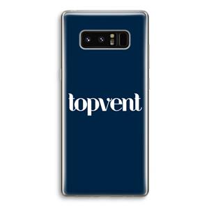 CaseCompany Topvent Navy: Samsung Galaxy Note 8 Transparant Hoesje