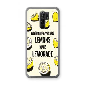 CaseCompany Lemonade: Xiaomi Redmi 9 Transparant Hoesje