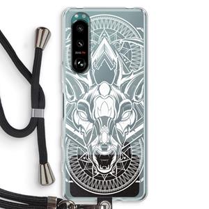 CaseCompany Oh Deer: Sony Xperia 5 III Transparant Hoesje met koord