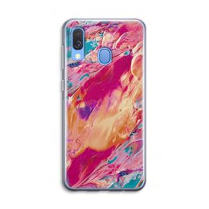 CaseCompany Pastel Echoes: Samsung Galaxy A40 Transparant Hoesje