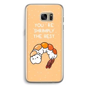 CaseCompany You're Shrimply The Best: Samsung Galaxy S7 Edge Transparant Hoesje