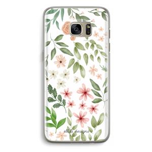 CaseCompany Botanical sweet flower heaven: Samsung Galaxy S7 Edge Transparant Hoesje