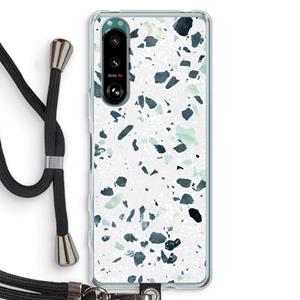 CaseCompany Terrazzo N°2: Sony Xperia 5 III Transparant Hoesje met koord