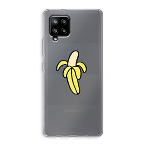 CaseCompany Banana: Samsung Galaxy A42 5G Transparant Hoesje