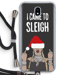 CaseCompany Came To Sleigh: Samsung Galaxy J5 (2017) Transparant Hoesje met koord