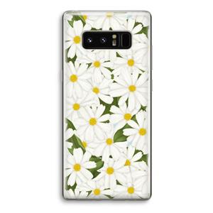 CaseCompany Summer Daisies: Samsung Galaxy Note 8 Transparant Hoesje