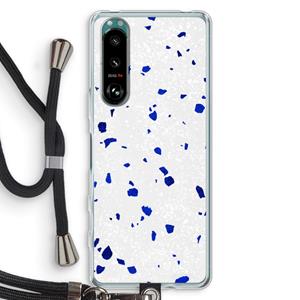 CaseCompany Terrazzo N°5: Sony Xperia 5 III Transparant Hoesje met koord