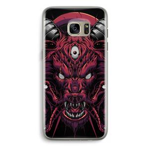 CaseCompany Hell Hound and Serpents: Samsung Galaxy S7 Edge Transparant Hoesje