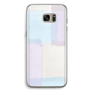 CaseCompany Square pastel: Samsung Galaxy S7 Edge Transparant Hoesje