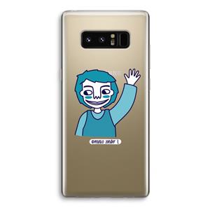 CaseCompany Zwaai: Samsung Galaxy Note 8 Transparant Hoesje