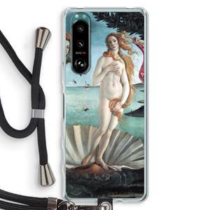 CaseCompany Birth Of Venus: Sony Xperia 5 III Transparant Hoesje met koord