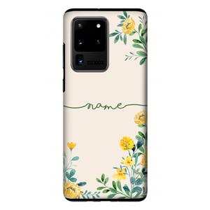 CaseCompany Gele bloemen: Samsung Galaxy S20 Ultra Tough Case