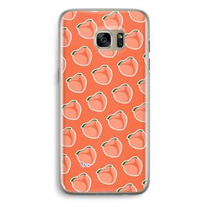 CaseCompany Just peachy: Samsung Galaxy S7 Edge Transparant Hoesje