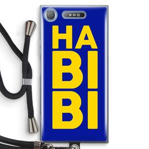 CaseCompany Habibi Blue: Sony Xperia XZ1 Transparant Hoesje met koord