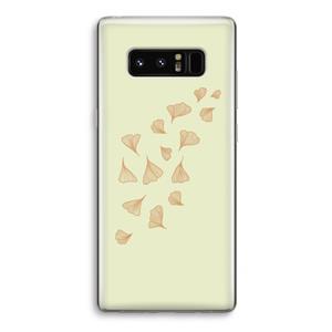 CaseCompany Falling Leaves: Samsung Galaxy Note 8 Transparant Hoesje