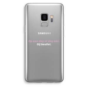 CaseCompany gij beslist: Samsung Galaxy S9 Transparant Hoesje