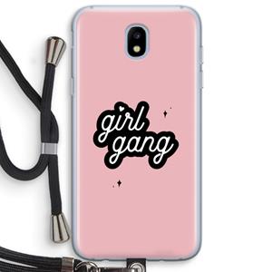 CaseCompany Girl Gang: Samsung Galaxy J5 (2017) Transparant Hoesje met koord
