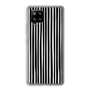 CaseCompany Stripes: Samsung Galaxy A42 5G Transparant Hoesje