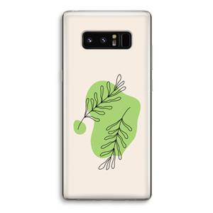 CaseCompany Beleaf in you: Samsung Galaxy Note 8 Transparant Hoesje