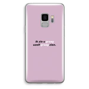 CaseCompany uzelf graag zien: Samsung Galaxy S9 Transparant Hoesje