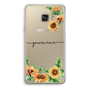 CaseCompany Zonnebloemen: Samsung A3 (2017) Transparant Hoesje