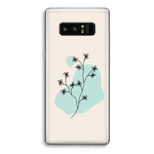 CaseCompany Love your petals: Samsung Galaxy Note 8 Transparant Hoesje