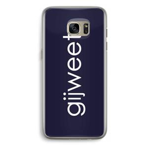 CaseCompany Gijweet: Samsung Galaxy S7 Edge Transparant Hoesje