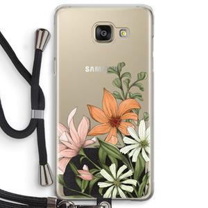 CaseCompany Floral bouquet: Samsung Galaxy A5 (2016) Transparant Hoesje met koord