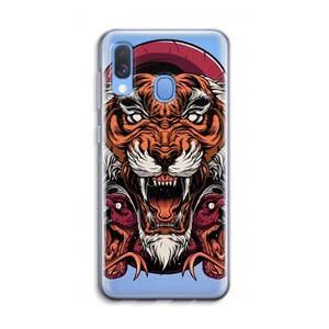 CaseCompany Tiger and Rattlesnakes: Samsung Galaxy A40 Transparant Hoesje