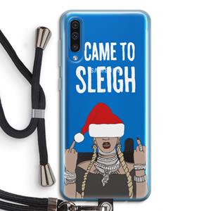 CaseCompany Came To Sleigh: Samsung Galaxy A50 Transparant Hoesje met koord