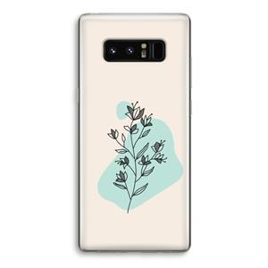 CaseCompany Violets are blue: Samsung Galaxy Note 8 Transparant Hoesje