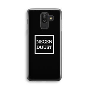 CaseCompany Negenduust black: Samsung Galaxy J8 (2018) Transparant Hoesje