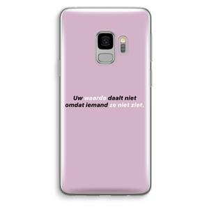 CaseCompany uw waarde daalt niet: Samsung Galaxy S9 Transparant Hoesje