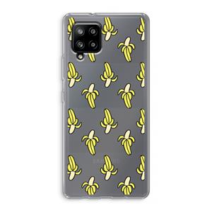 CaseCompany Bananas: Samsung Galaxy A42 5G Transparant Hoesje