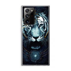 CaseCompany Darkness Tiger: Samsung Galaxy Note 20 Ultra / Note 20 Ultra 5G Transparant Hoesje