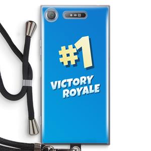 CaseCompany Victory Royale: Sony Xperia XZ1 Transparant Hoesje met koord