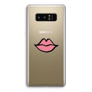 CaseCompany Kusje: Samsung Galaxy Note 8 Transparant Hoesje