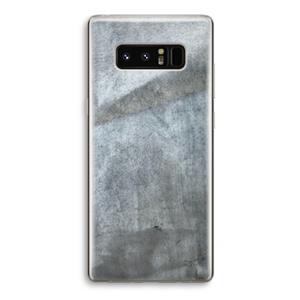 CaseCompany Grey Stone: Samsung Galaxy Note 8 Transparant Hoesje