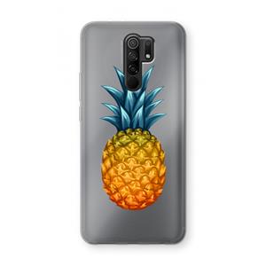 CaseCompany Grote ananas: Xiaomi Redmi 9 Transparant Hoesje