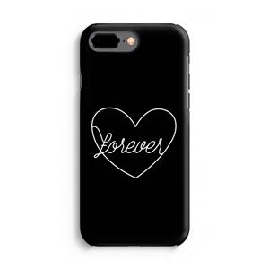 CaseCompany Forever heart black: iPhone 8 Plus Tough Case
