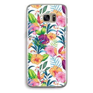 CaseCompany Tropisch 2: Samsung Galaxy S7 Edge Transparant Hoesje