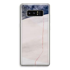 CaseCompany Stone White: Samsung Galaxy Note 8 Transparant Hoesje