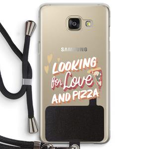 CaseCompany Pizza is the answer: Samsung Galaxy A5 (2016) Transparant Hoesje met koord