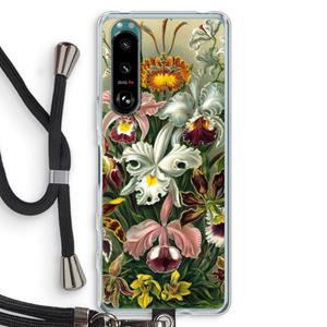 CaseCompany Haeckel Orchidae: Sony Xperia 5 III Transparant Hoesje met koord