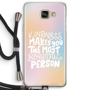 CaseCompany The prettiest: Samsung Galaxy A5 (2016) Transparant Hoesje met koord