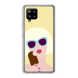 CaseCompany Ice cream: Samsung Galaxy A42 5G Transparant Hoesje