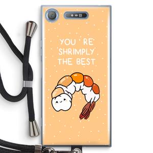 CaseCompany You're Shrimply The Best: Sony Xperia XZ1 Transparant Hoesje met koord