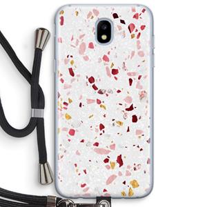 CaseCompany Terrazzo N°9: Samsung Galaxy J5 (2017) Transparant Hoesje met koord