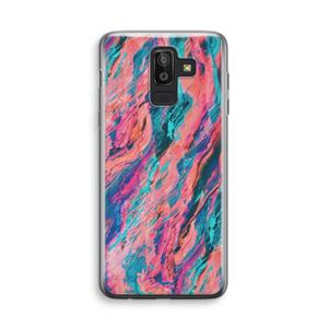 CaseCompany Electric Times: Samsung Galaxy J8 (2018) Transparant Hoesje